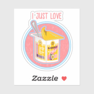 Adesivo Iogurte de fruta apaixonada