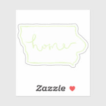 Iowa "Home" Sticker