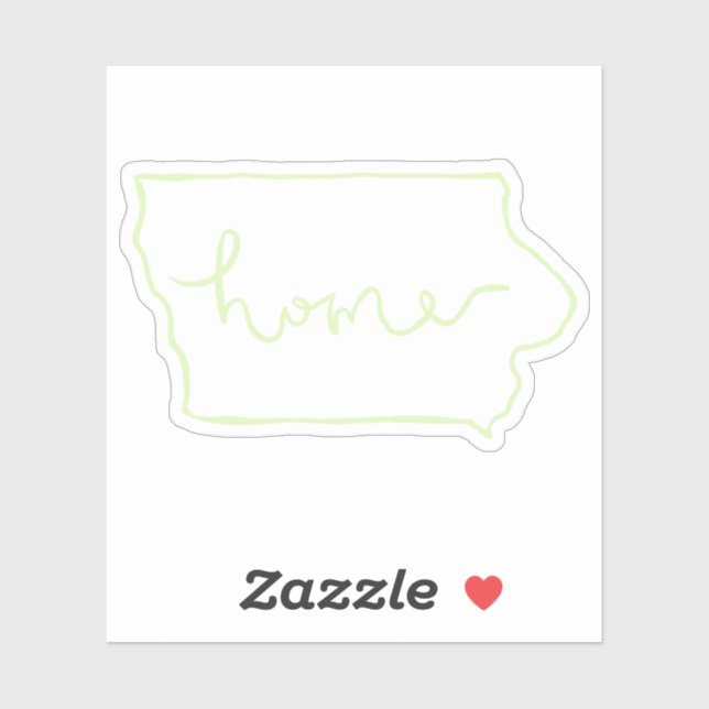 Adesivo Iowa "Home" Sticker (Folha)