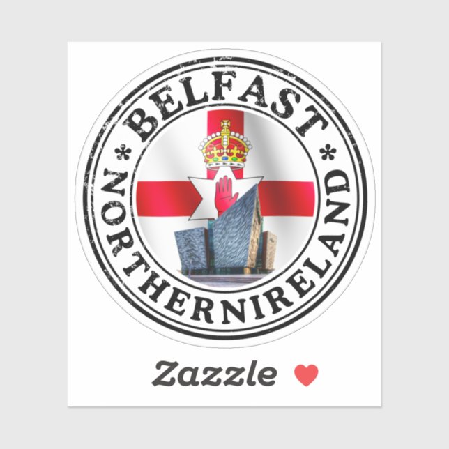 Adesivo  Ireland Seal Sticker Round Flag For Laptop Book (Folha)