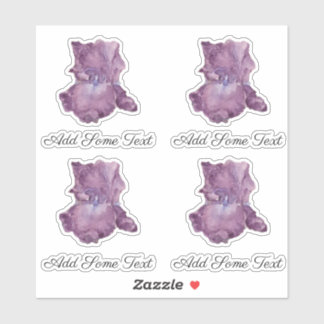 Adesivo Íris de altura com casca roxa de aquarela