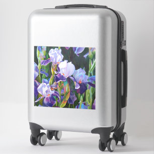 Adesivo Iris Flower Garden Watercolor Vinyl Sticker