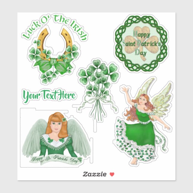 Adesivo Irish Angel Shamrock Vinyl Set (Folha)