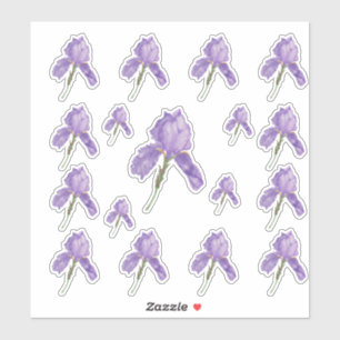 Adesivo Irlandês farpado roxo em tamanhos Assorted