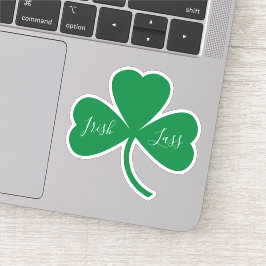 Adesivo Irlandês Lass Script em Green Shamrock