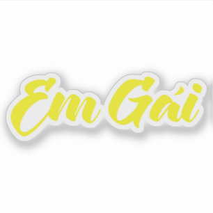 Adesivo Irmã Vietnamita (Jovem) - Em Gái ~ Ting Viet