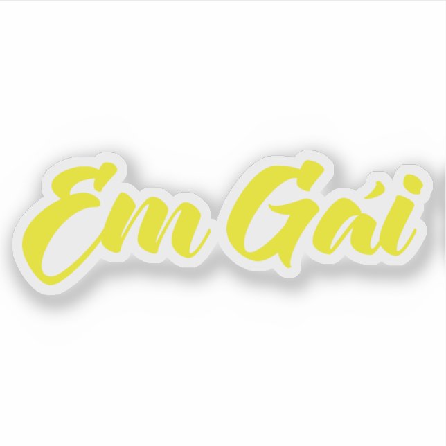 Adesivo Irmã Vietnamita (Jovem) - Em Gái ~ Ting Viet (Frente)