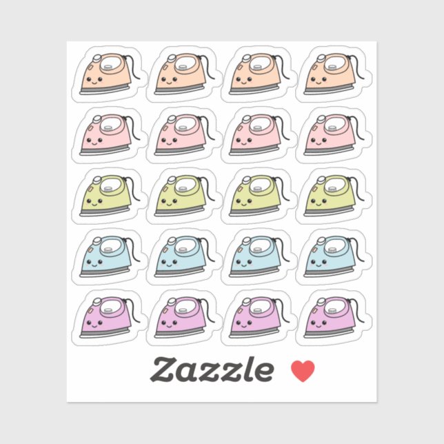 Adesivo Iron Chores Laundry Ironing Lembrete Bujo Planner (Folha)