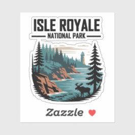Adesivo Isle Royale National Park Scenderness