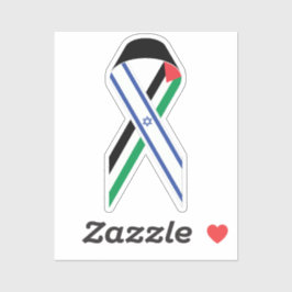 Adesivo Israel e a Palestina banham a paz
