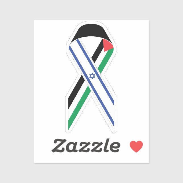 Adesivo Israel e a Palestina banham a paz (Folha)