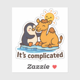 Adesivo It’s Complicated – Penguin & Camel Hug