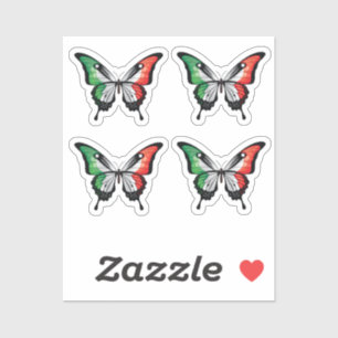 Adesivo Itália Bandeira-borboleta