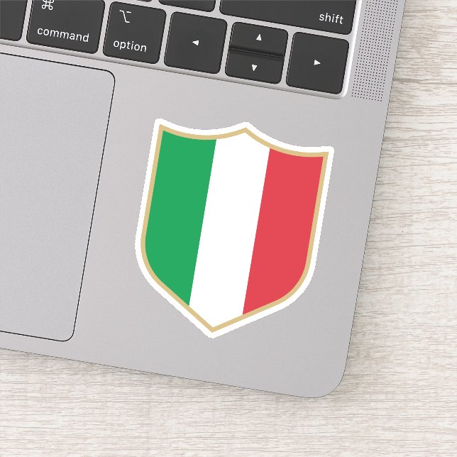 Adesivo Itália Flag Emblem Patriotic Viagem (Detalhe)