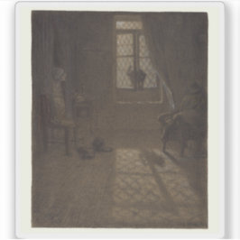 Adesivo J.F. Millet - Le chat (O Gato na Janela)