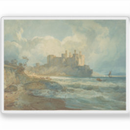 Adesivo J. M. W. Turner - Castelo de Conway, North Wales