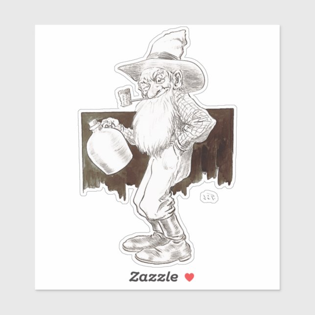 Adesivo J P Bernard Moonshiner Vinhetas De Vinilo Com Cort (Folha)