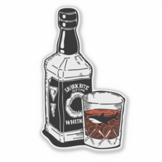 Adesivo Jack Daniels inspirou a Ilustração Whiskey