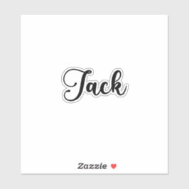 Adesivo Jack Name - Caligrafia manuscrita