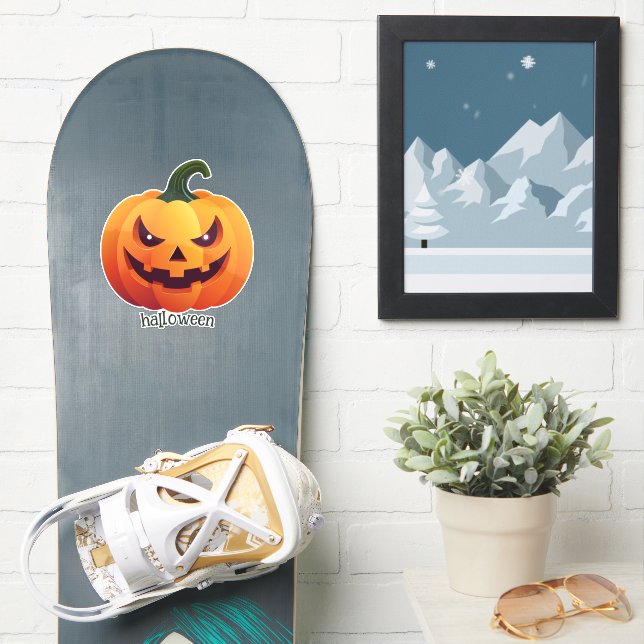 Adesivo Jack-o-lantern (Prancha de snowboard)