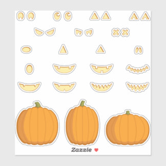 Adesivo Jack-o-Lantern DIY Sticker Set