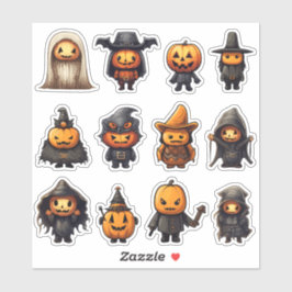 Adesivo Jack-O-Lantern Goblins Halloween Stickers