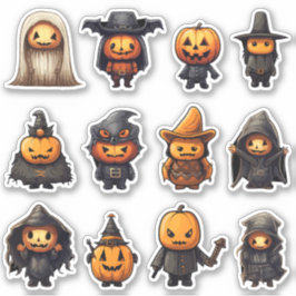 Adesivo Jack-O-Lantern Goblins Halloween Stickers