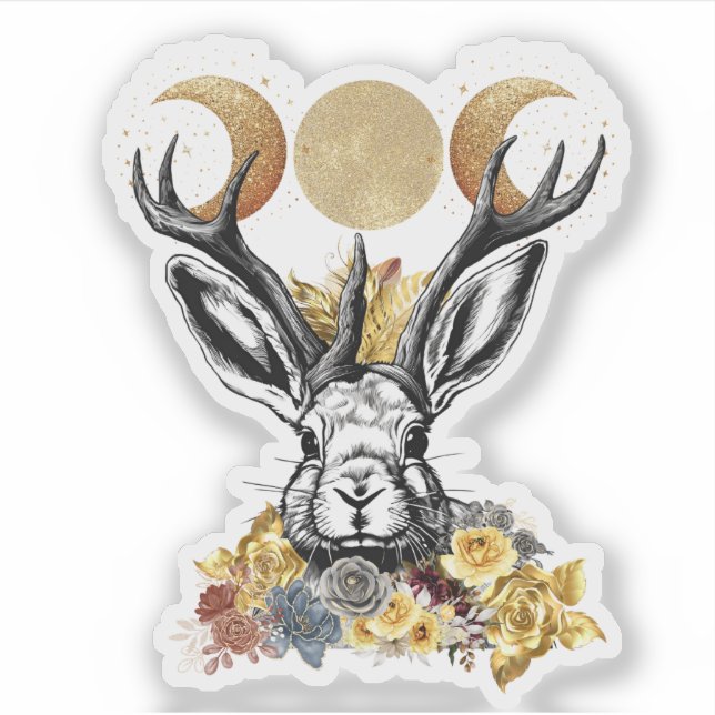 Adesivo Jackelope Moon Goddess Sticker (Frente)