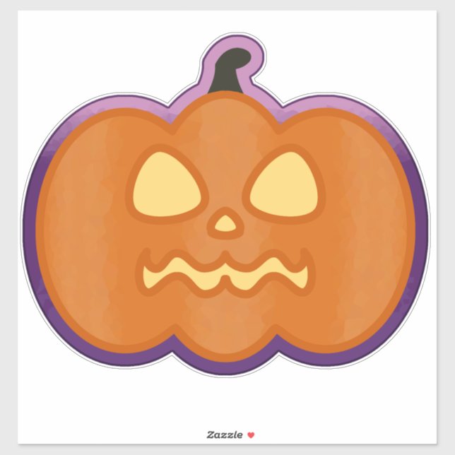 Adesivo Jack'o'Lantern (Folha)