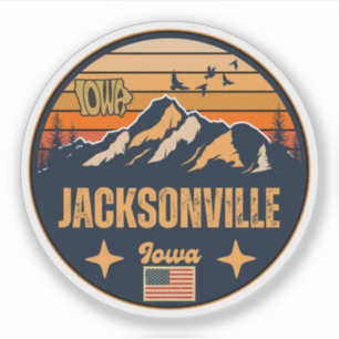 Adesivo Jacksonville, Iowa Ia, Estados Unidos