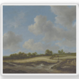 Adesivo Jacob van Ruisdael - Paisagem com um campo de roda