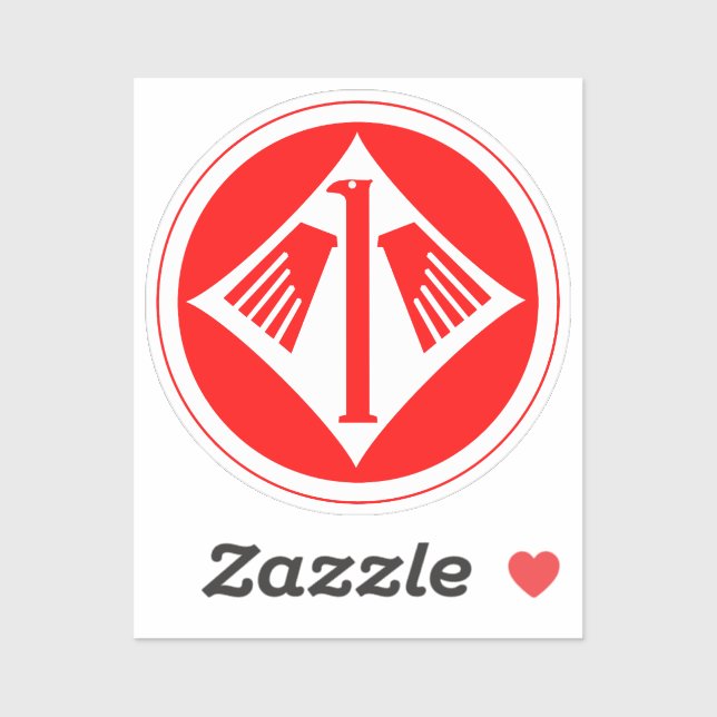 Adesivo Jagdgeschwader 1 (JG 1) Oesau Insignia (Folha)