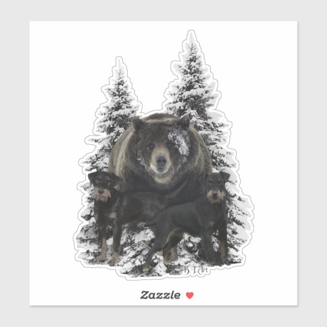 Adesivo Jagdterrier Sticker (Folha)