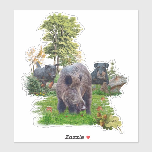 Adesivo Jagdterrier Sticker (Folha)