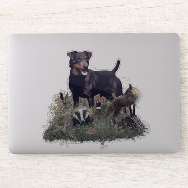 Adesivo Jagdterrier, Terrier Sticker de Caça Alemã (Computador)