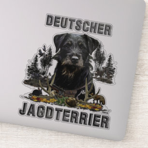 Adesivo Jagdterrier - versátil autocolante de cães caçador
