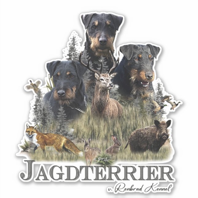 Adesivo Jagdterriers v. Renbrad Kennel (Frente)