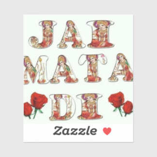 Adesivo Jai Mata Di - Abençoações da Mãe Divina