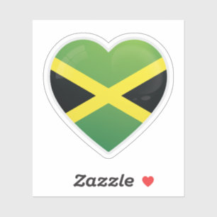 Adesivo Jamaica Love Flag