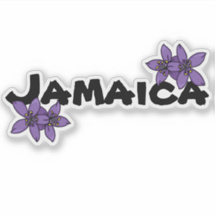 Adesivo Jamaica Purple National Flower