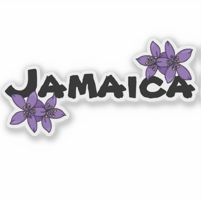 Adesivo Jamaica Purple National Flower (Frente)