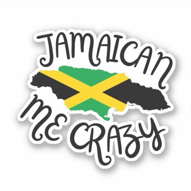 Adesivo Jamaican Me Crazy (Frente)