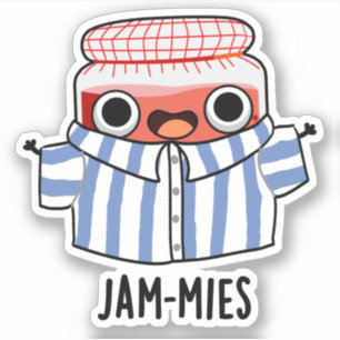 Adesivo Jammies Funny Pajama Jam Pun