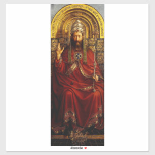 Adesivo Jan van Eyck Deus Pai no Trono Arte Fino