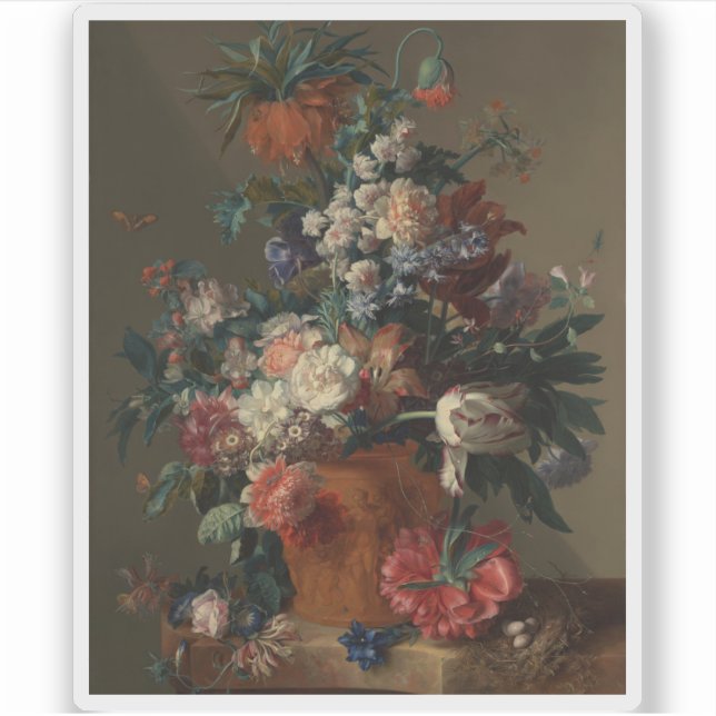Adesivo Jan van Huysum - Vase das Flores (Frente)