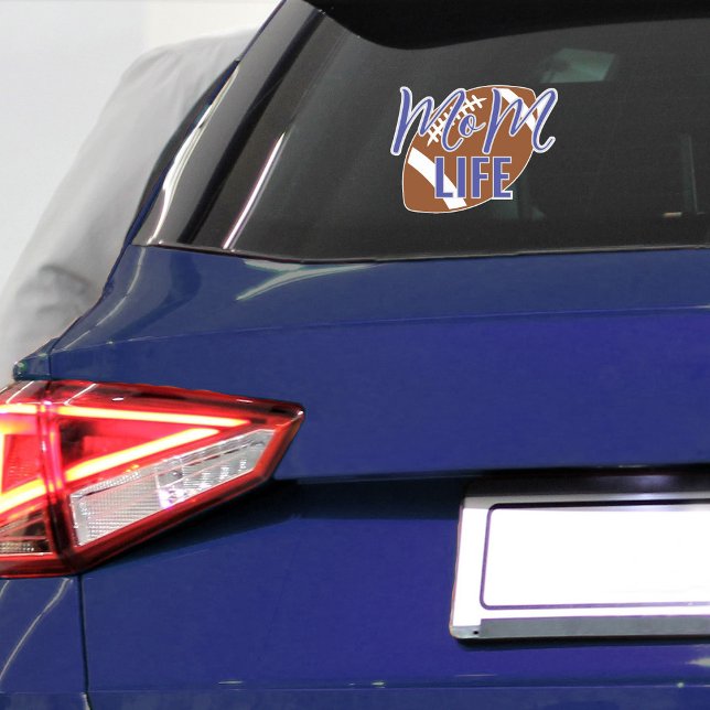 Adesivo Janela Vinil Car de Futebol da Mãe (Football mom life vinyl sticker decal )