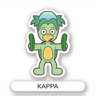 Adesivo Japonês Kappa Yokai