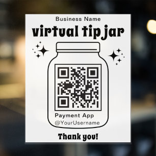 Adesivo Jar de Dica Virtual com Código QR