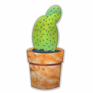 Adesivo Jardim Colorido de Cactus