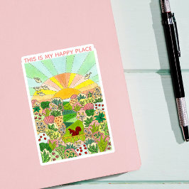 Adesivo Jardim de Esquilo